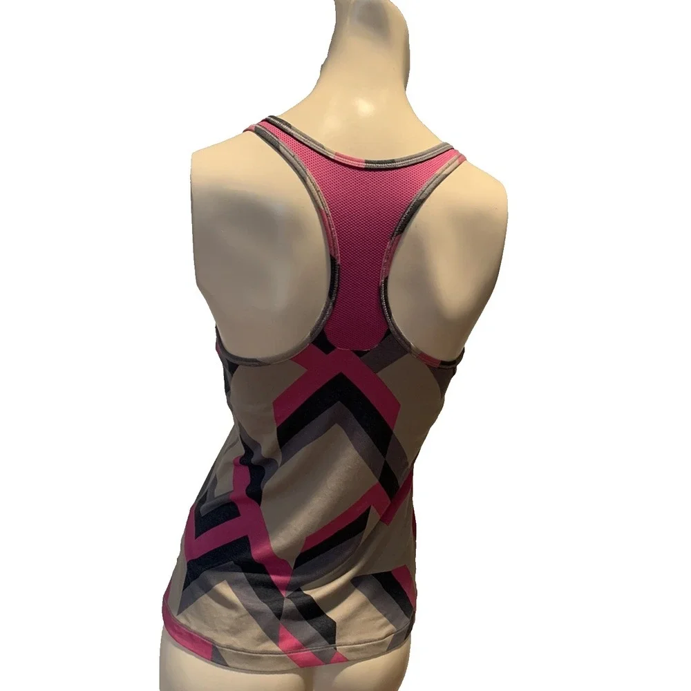 Nike Dri Fit Racerback Geometric Design Tank Top Size Medium